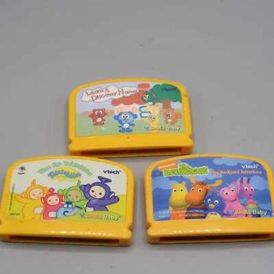 $8 • Buy Vtech Vsmile Baby Infant Learning System  Lot 3 Games Teletubbies Backyardigan