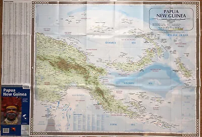 $27.90 • Buy (FOLDED) MAP OF PAPUA NEW GUINEA ROADS (67x97cm) POSTER TRAVEL CARAVAN CAMPER