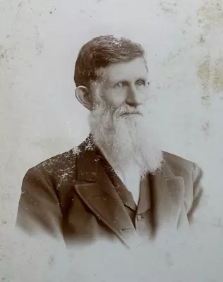 Victorian Antique Cabinet Card Photo Of An Older Man • $9.95