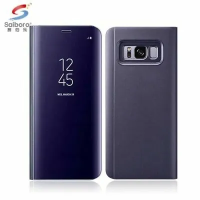 For Samsung Galaxy S9 S9+N8 Clear View Stand Flip Cover Case Luxury Smart Mirror • $9.99