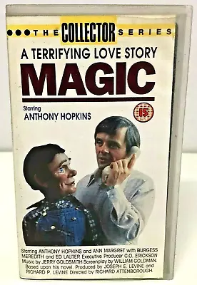 VHS Magic Anthony Hopkins Ann Margret Psychological Dummy Horror Rare Edition • $16.17