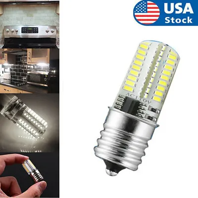 E17 LED Bulb Microwave Oven Light Dimmable 6000K Super Bright Lamp Bulbs White • $5.98