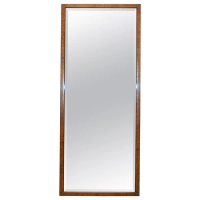 Stunning Antique 19th Century Burr Walnut Mirror With Beveled Glass Edges • £1250