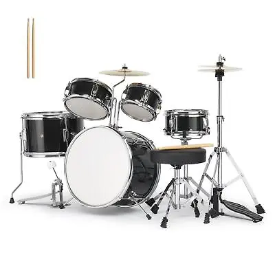 3- 5 Piece Junior Drum Set Drum Kit With Throne Cymbal Drumsticks • $79.99
