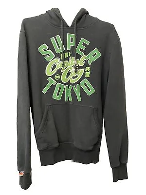 Superdry Dark Green Hoodie Sweatshirt Mens Size Medium • $30