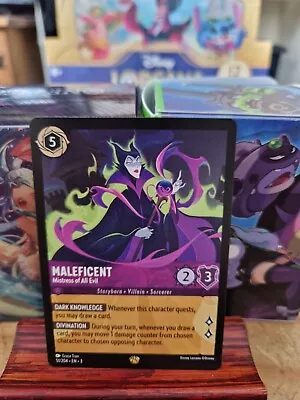 Maleficent Mistress Of All Evil Non-Foil 51/204 Lorcana Into The Inklands MINT • £0.99