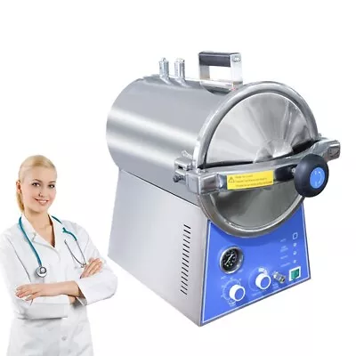 24L Table Top Pressure Steam Autoclave Sterilizer Portable Sterilizer TM-T24J US • $759.04