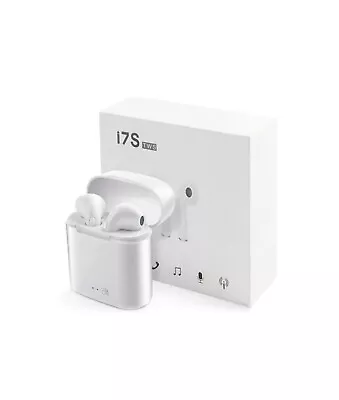 Bluetooth 5.0 Wireless Earbuds Earphones IOS Android In White Headphones • £11.99