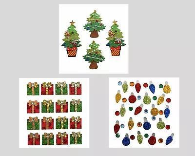 £2.99 • Buy Self Adhesive Sparkly Glitter & Gem Craft Embellishment Stickers - Style Choice