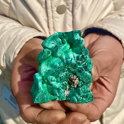 170G  Natural Malachite Slices Quartz Crystal Mineral Specimens Reiki Healing • $9.16