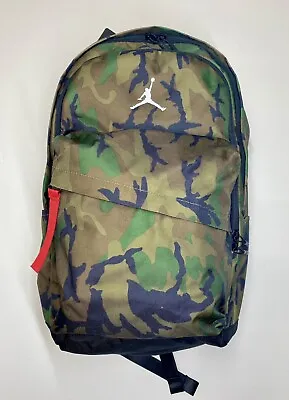 Nike Air Jordan Air Patrol Backpack Black Camo 20  LAPTOP  15” 9A0172-650 Large • $69.99