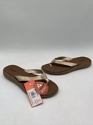 Roxy Women's Lizzie Comfort Sandal Bronze Size 10 • $19.99