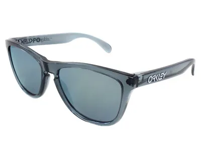 Oakley Sunglass Frogskins Limited Edition Crystal Black W/Emeraid Iridium 03-291 • $266.96