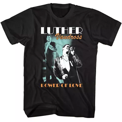 Luther Vandross Power Of Love Men's T Shirt R&B Soul Singer Live On Stage • $25.50