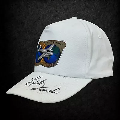 Pilot Linda Finch Autographed Hat Vintage 90s White Signed Baseball Cap • $39.95