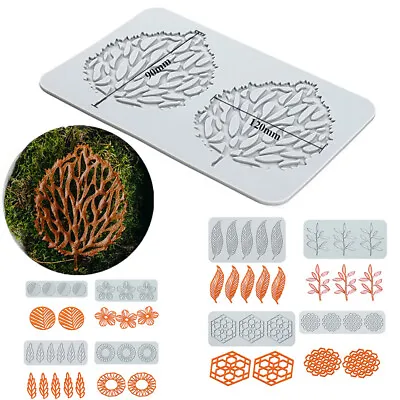 Silicone Lace Cake Embossing Mat Sugar Decorating Craft Tools Pattern Moulds • £8.89