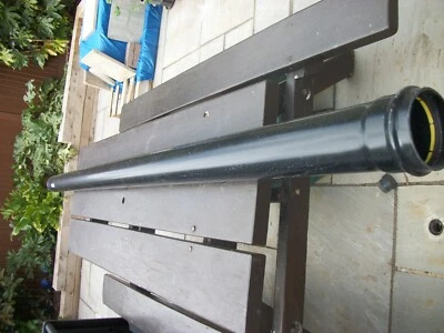 £10 • Buy FloPlast 110mm Black Soil Pipe Socketed - 2.5m Long