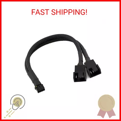 CRJ Micro 4-Pin PWM GPU Dual Fan Splitter Adapter Cable For Graphics Cards • $11.49