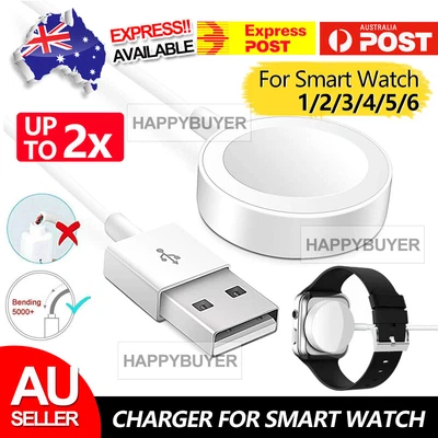 $6.45 • Buy For Apple IPhone Watch IWatch 1 2 3 4 5 6 Magnetic 2 In 1 Charger Charging Cable