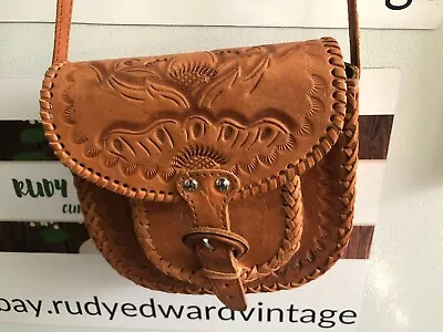 Vintage Style- Genuine Leather- Saddle Bag Style Purse • $22