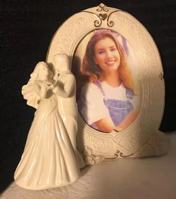 Mikasa Wedding Bells Fine Porcelain Photo Frame.With 3 D  Bride/Groom • $4.99