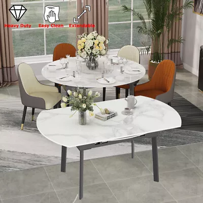 Stains Don’t Penetrate Real Stone Dining Table 4-8 Seats Switch Round/Rectangle  • $719.94