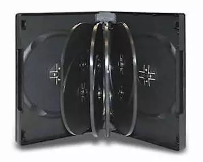 6x Hold 10 Black DVD CD Cover Cases 32mm - Holds 10 Discs • $23.40