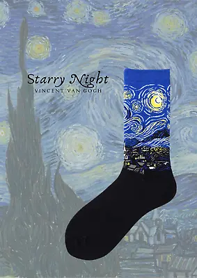 Original Starry Night (Vincent Van Gogh) Art Socks • $10