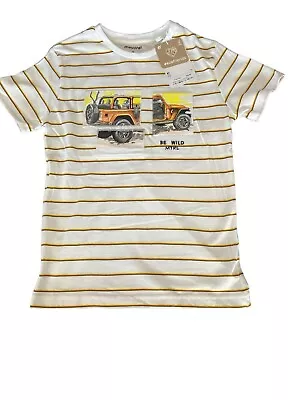 Mayoral Boys Striped Graphic T-shirt Jeep Be Wild • $19.50