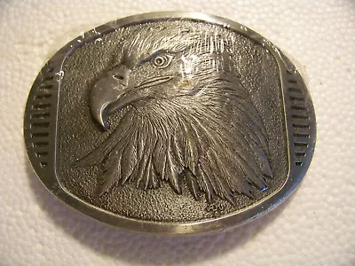  Eagle Pewter Belt Buckle - New In Original Plastic Wrapping • $10