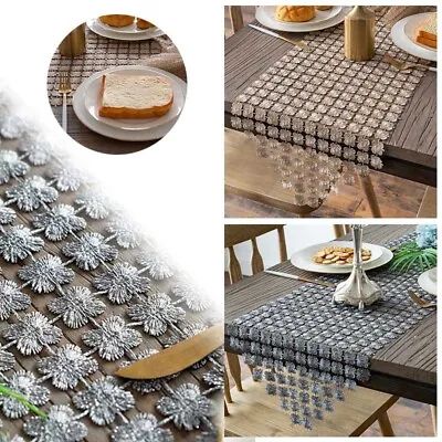 Dustproof Modern Simple Table Runner Multifunction Home Dining Room For Wedding • £9.58