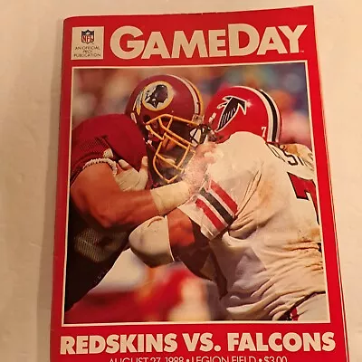Gameday Redskins Vs Falcons Legion Field Nfl Magazine  1988  • $8.99