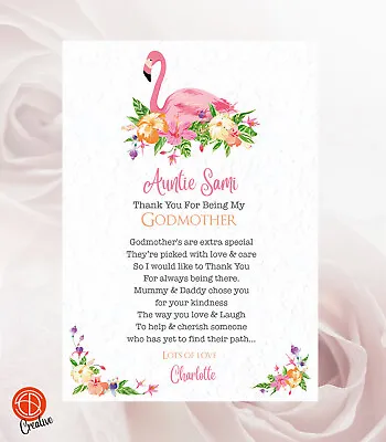 £3.25 • Buy Thank You For Being My Godparents, Godmother, Godfather, Christening Card Gift 