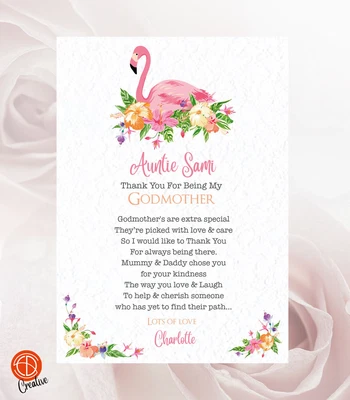 £3.25 • Buy Thank You For Being My Godparents, Godmother, Godfather, Christening Card Gift 