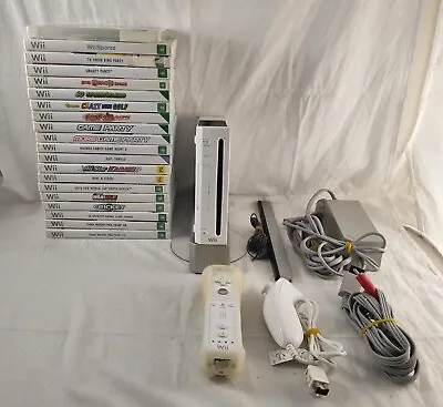 Massive Nintendo Wii Console Bundle Wii Remote Nunchuck & So Many Games • $180
