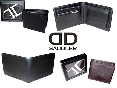 Saddler Leather Mens Wallet Coin Compartment Gift Boxed  • £24