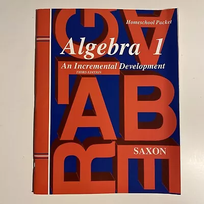 Algebra 1: An Incremental Development - Homeschool Packet 3rd Edition • $9.99