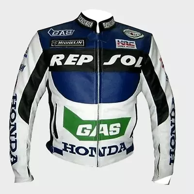 Honda Repsol Gas Motorbike Motorcycle Biker Racing Jacket  Motogp Formula 1 • $49.99