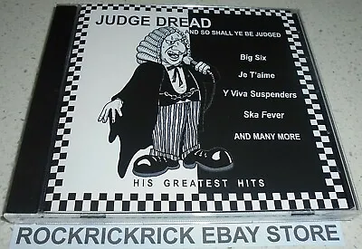 Judge Dread - And So Shall Ye Be Judged His Greatest Hits -23 Track Cd- Dress604 • $16