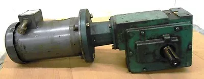 Baldor Industrial Motor Vm3611t 3 Hp Tigear Combination Reducer C262b025n180 • $650