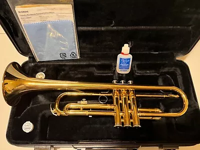 Yamaha YTR E1 Trumpet With Hard Case Oil Manuals Cloth. • £250