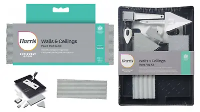 Harris Seriously Good Walls & Ceilings Paint Pad & Refill Decorating Paint Set • £6.49