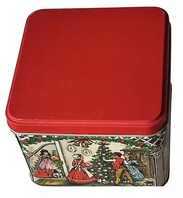 Vintage Potourri Press Tin Canister USA Christmas Holiday #2 Collectors Item • $11