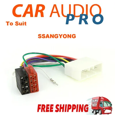 $12.95 • Buy ISO Wiring Harness Cable Loom To Suit SSANGYONG REXTON STAVIC