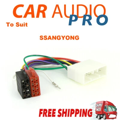 $12.95 • Buy ISO Wiring Harness Cable Loom To Suit SSANGYONG REXTON STAVIC