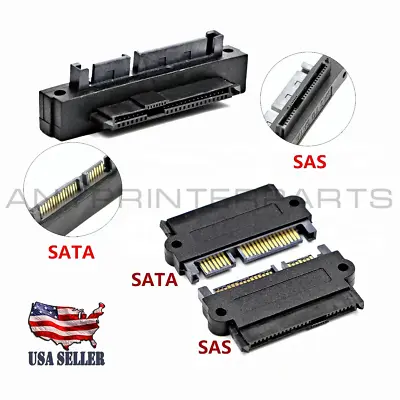 SFF-8482 Computer Cable Connectors SAS To SATA 22 Pin HDD Raid Adapter • $8.99