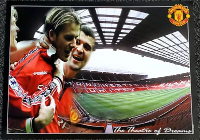 Manchester United THEATRE OF DREAMS David Beckham Old Trafford 1999 20x28 POSTER • $26.99