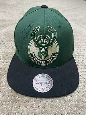 Mitchell And Ness Snapback Milwaukee Bucks Hat • $14.99