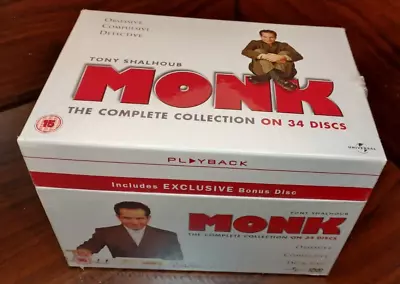 Monk: Complete Series (DVD BOX SET) UK IMPORT-[Region B/2] NEW-Free Box Shipping • $79.09
