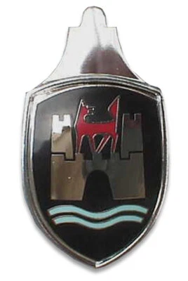 Vw Type 1 Bug 3 Color Hood Crest Wolfsburg Castle Fits Any Sedan Or Convertible • $25